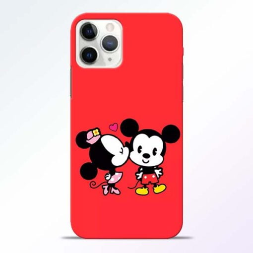 Red Cute Mouse iPhone 11 Pro Max Mobile Cover