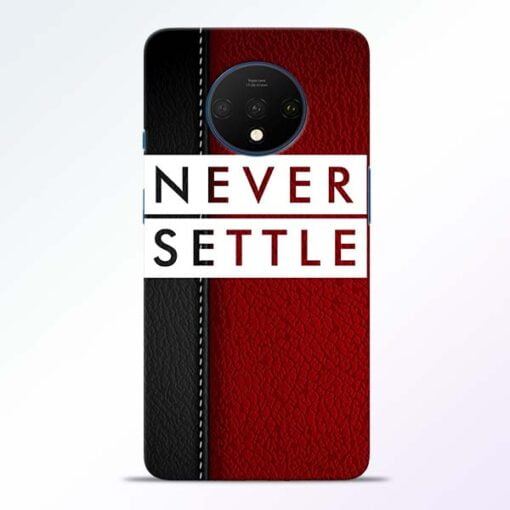 Red Never Settle OnePlus 7T Mobile Cover