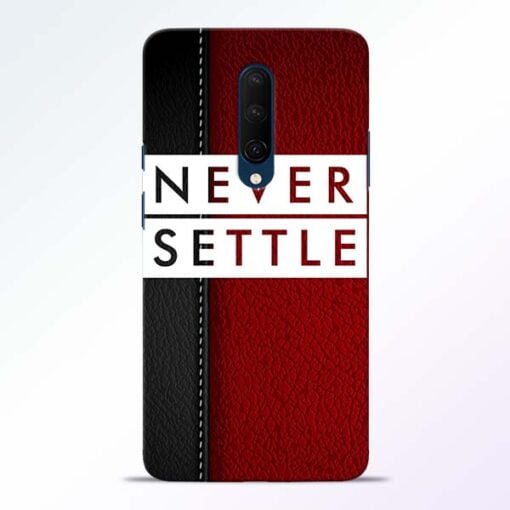Red Never Settle OnePlus 7T Pro Mobile Cover