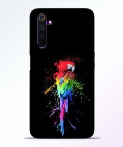 Splatter Parrot Realme 6 Mobile Cover