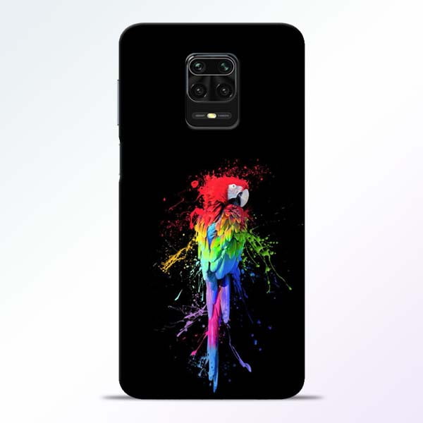 Splatter Parrot Redmi Note 9 Pro Mobile Cover 1 Splatter Parrot Redmi Note 9 Pro Mobile Cover