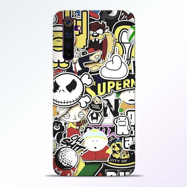 Sticker Bomb Realme 6 Mobile Cover 1 Sticker Bomb Realme 6 Mobile Cover