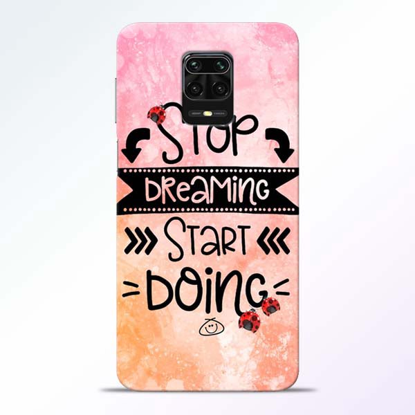 Stop Dreaming Redmi Note 9 Pro Mobile Cover 1 Stop Dreaming Redmi Note 9 Pro Mobile Cover