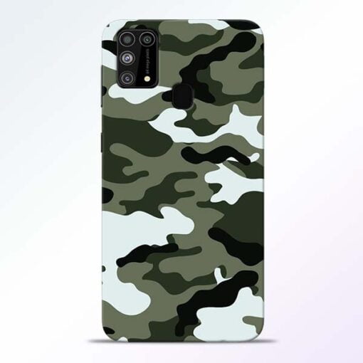 Army Camo Samsung M31 Mobile Cover