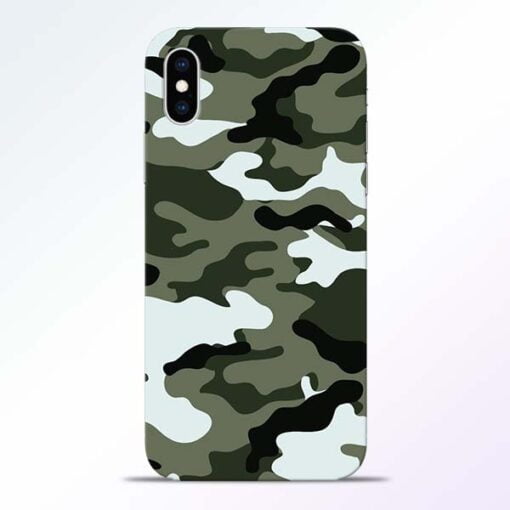 Army Camo iPhone XS Mobile Cover
