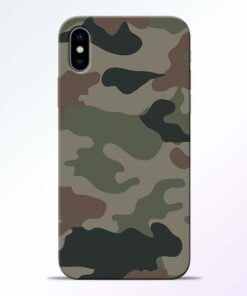 Army Camouflage iPhone X Mobile Cover