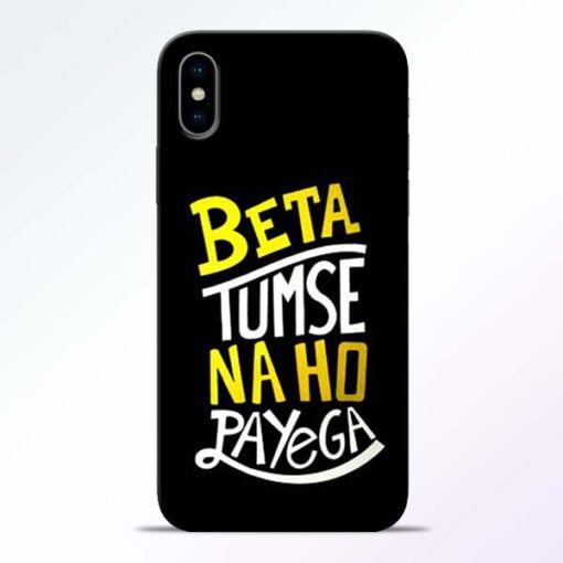 Beta Tumse Na iPhone X Mobile Cover