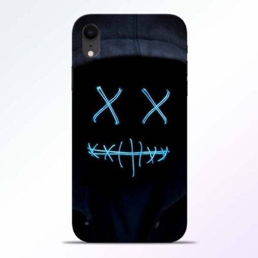Black Marshmello iPhone XR Mobile Cover