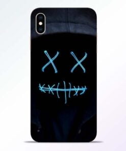 Black Marshmello iPhone XS Max Mobile Cover