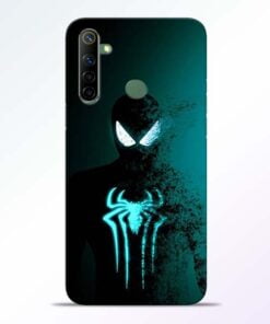 Black Spiderman Realme 6i Mobile Cover - CoversGap