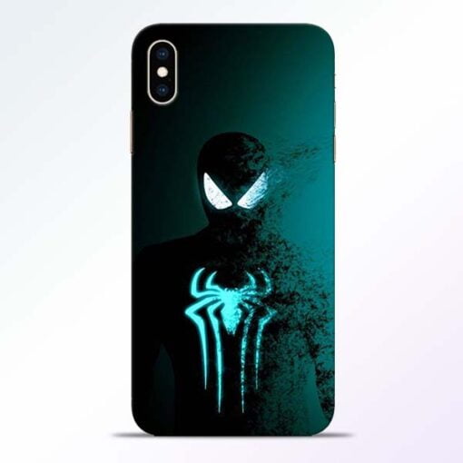 Black Spiderman iPhone XS Max Mobile Cover