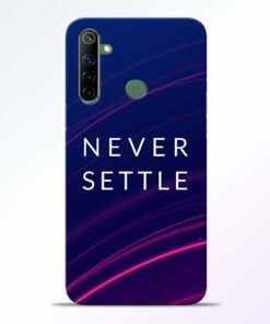 Blue Never Settle Realme 6i Mobile Cover - CoversGap