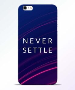 Blue Never Settle iPhone 6 Mobile Cover
