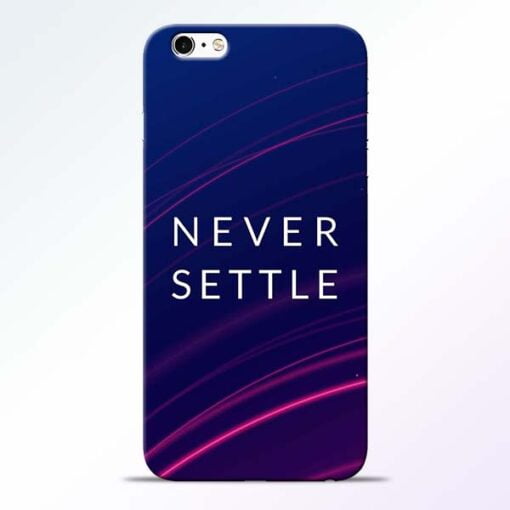 Blue Never Settle iPhone 6s Mobile Cover