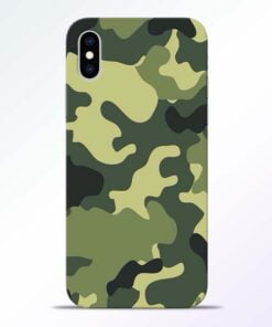 Camouflage iPhone XS Mobile Cover