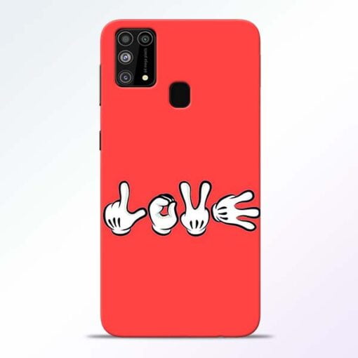 Love Symbol Samsung M31 Mobile Cover