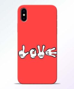 Love Symbol iPhone X Mobile Cover