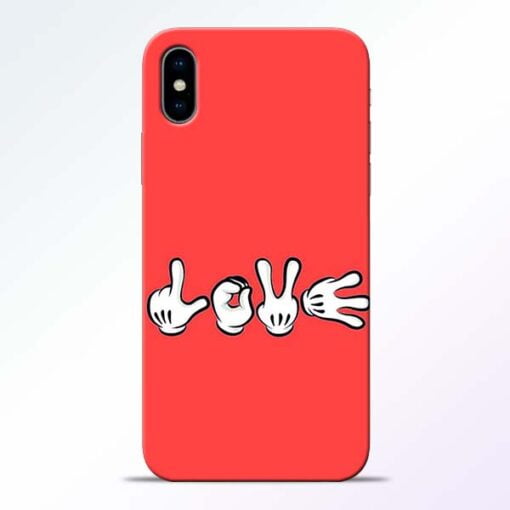 Love Symbol iPhone X Mobile Cover