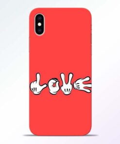 Love Symbol iPhone XS Mobile Cover