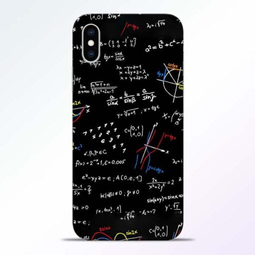 Math Lover iPhone XS Mobile Cover