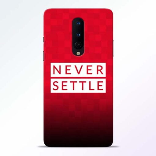 Never Settle OnePlus 8 Mobile Cover
