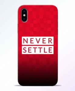 Never Settle iPhone X Mobile Cover