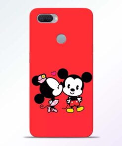 Red Cute Mouse Oppo A11K Mobile Cover - CoversGap
