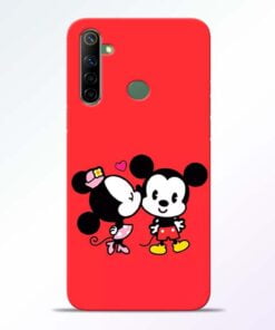 Red Cute Mouse Realme 6i Mobile Cover - CoversGap