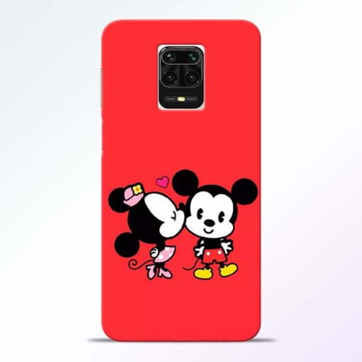 Red Cute Mouse Redmi Note 9 Pro Max Mobile Cover