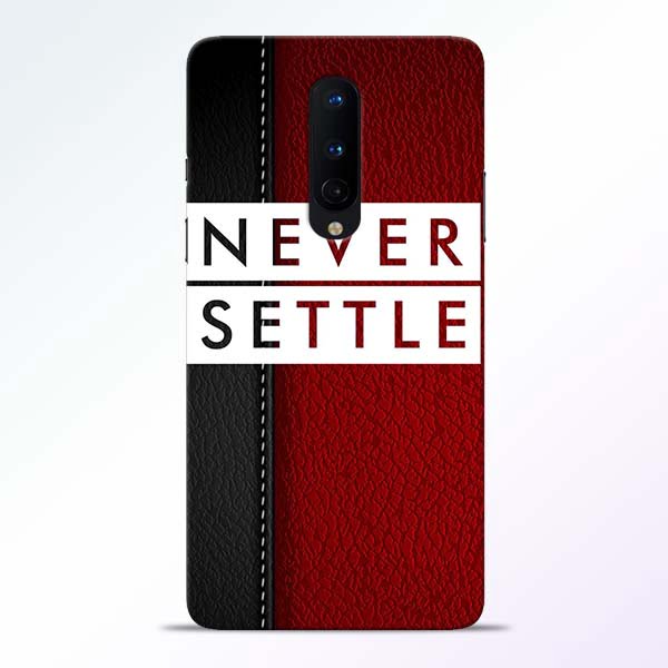 Red Never Settle OnePlus 8 Mobile Cover 1 Red Never Settle OnePlus 8 Mobile Cover