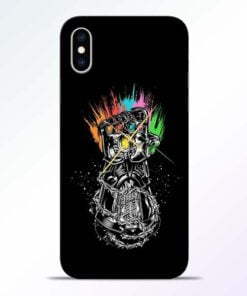 Thanos Hand iPhone XS Mobile Cover