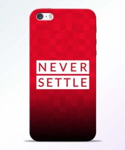 Never Settle iPhone 5s Mobile Cover