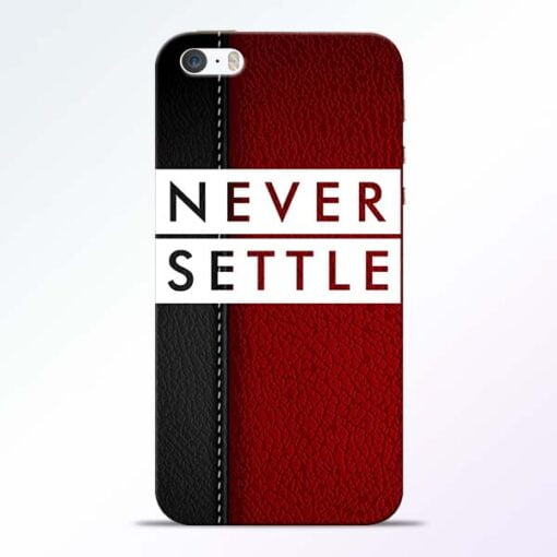 Red Never Settle iPhone 5s Mobile Cover