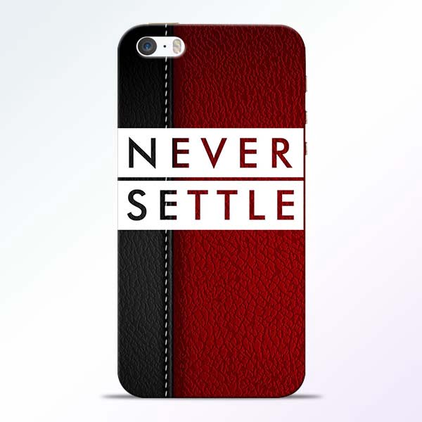 Red Never Settle iPhone 5s Mobile Cover 1 Red Never Settle iPhone 5s Mobile Cover