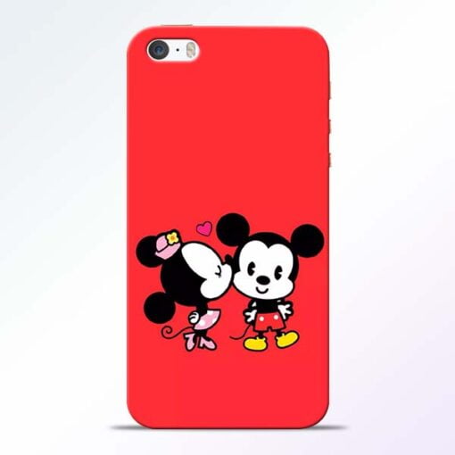 Red Cute Mouse iPhone 5s Mobile Cover