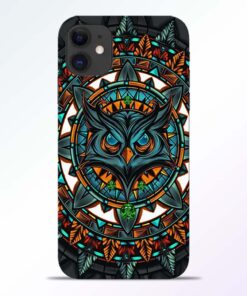 Angry Owl iPhone 11 Back Cover