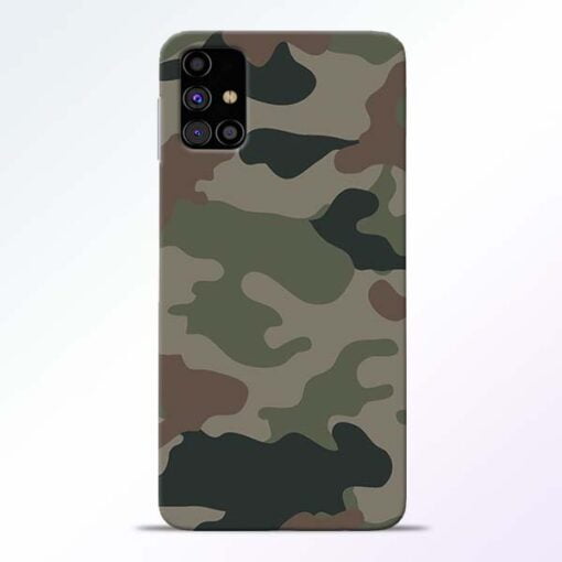 Army Camouflage Samsung Galaxy M31s Mobile Cover - CoversGap