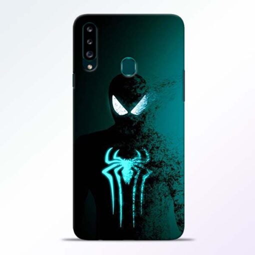 Black Spiderman Samsung Galaxy A20s Mobile Cover - CoversGap