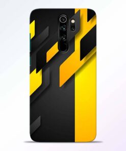 Black Yellow Redmi Note 8 Pro Back Cover