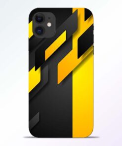Black Yellow iPhone 11 Back Cover