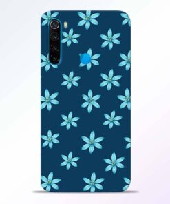Blue Flower Redmi Note 8 Back Cover
