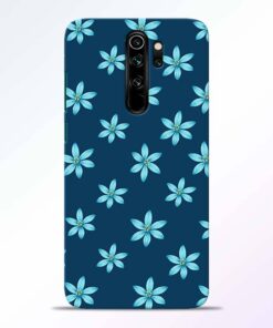 Blue Flower Redmi Note 8 Pro Back Cover