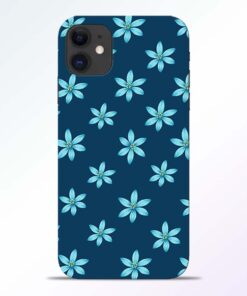 Blue Flower iPhone 11 Back Cover