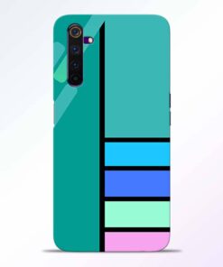 Blue Strips Realme 6 Pro Back Cover