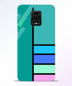 Blue Strips Redmi Note 9 Pro Back Cover