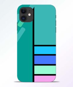 Blue Strips iPhone 11 Back Cover