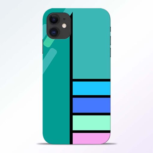 Blue Strips iPhone 11 Back Cover