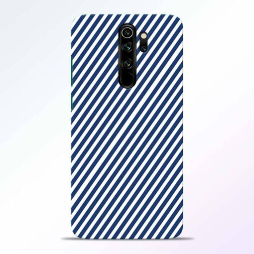 Blue White Stripes Redmi Note 8 Pro Back Cover