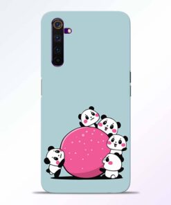 Cute Panda Realme 6 Back Cover