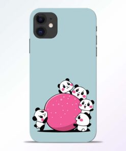 Cute Panda iPhone 11 Back Cover